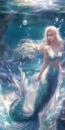 Diamond Painting 100x220cm Grand Format Sirène Fille 5D
