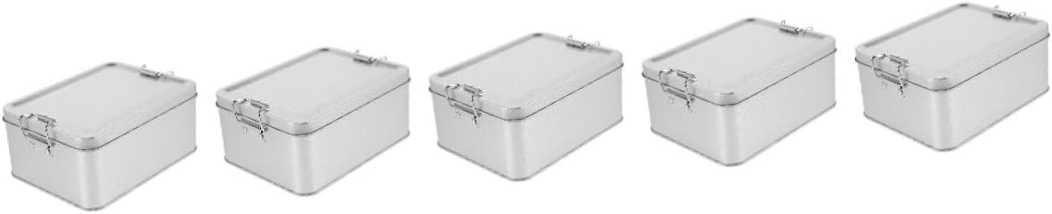 5pcs Vintage Tinplate Storage Box for Cookies and Treats for Organizing Candy and Sweets Great for Weddings and Celebrations