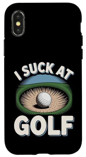 I Suck At Golf Loser Dad ȃW[N St X}zP[X iPhone X/XS p