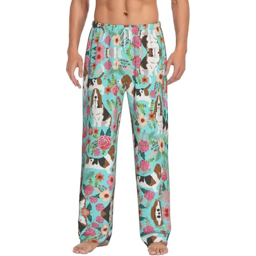 Pantalon flanelle homme chaud avec poches et taille élastique