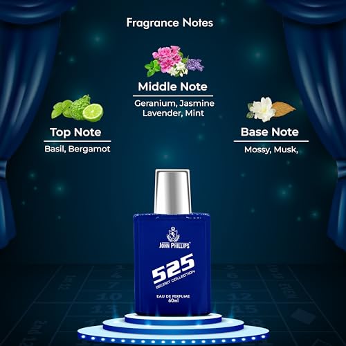 Image of John Phillips X Zone & 525 60 ml + 60 ml Eau De French Perfume - Unisex Perfume For Men & Women