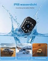Husgw Rückfahrkamera Kabellos, 5" Digital Rückfahrkamera Set HD, Nachtsicht-Kit, Schnellinstallation, Stabiles Digitales Signal, Parklinien, IP68 Rückfahrkamera für Auto/SUV/Wohnmobil/Anhänger – Ansicht 7