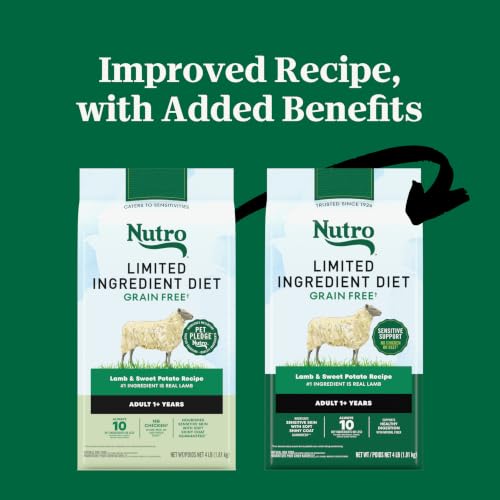Image of Nutro Limited Ingredient Diet Dry Dog Food, Lamb & Sweet Potato, 4 lb