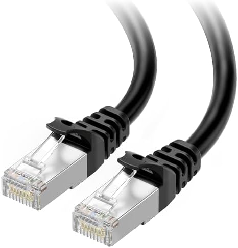 Cable Matters 10Gbps Snagless Shielded Cat 6A Ethernet Cable, 75ft, Black