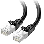 Cable Matters Snagless Cat 6a, Cat6a (SSTP, SFTP) Shielded Ethernet Cable in Black 9m