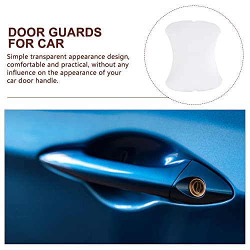 Ultechnovo Car Door Protector 2 Sets Universal Car Handle Sticker Automobile Door Handle Vinyl Protector Films Clear Sheet Protectors #TOP4