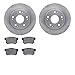 Dynamic Friction Company Rear Brake Rotors with 5000 Advanced Brake Pads 6502-59288