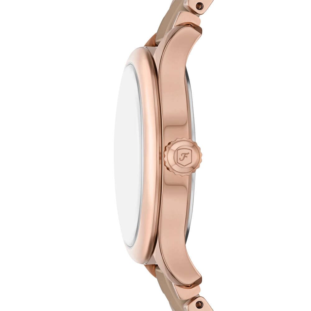 Fossil Gilmore Reloj Mujer, Movimiento de Cuarzo Tres Agujas Fecha con Correa de Acero Inoxidable o Cuero