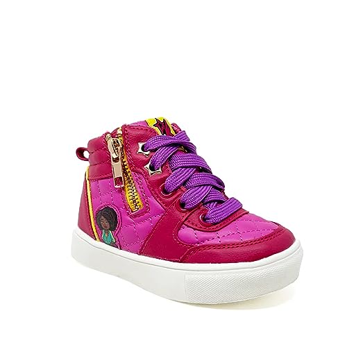Toddler Girls High Top Sneakers Purple2