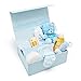 Produktbild Baby Box Shop - Baby Shower Baby Party Geschenke und das Notwen-digste für Neugeborene - Neugeborenen Set Jungen  Teddybär und blaue Aufbewahrungsbox inklusive - Baby Geschenk Junge