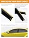 Deejecsun in-Channel Window Rain Guards Fit for Toyota Camry 2018-2024 Extra Durable Rain Guards Side Window Deflectors Vent Visors Vent Shades Exterior Car Accessories Visors - 4 pcs
