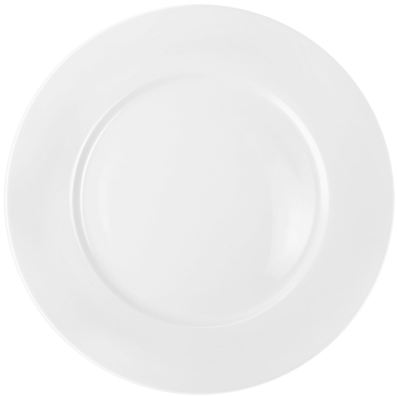 6 piatti piani in porcellana, piatti rotondi da 26 cm, piatti in ceramica bianca, piatti da insalata, piatti per bistecche, patas, pizza, catering, antigraffio, adatti al forno a microonde