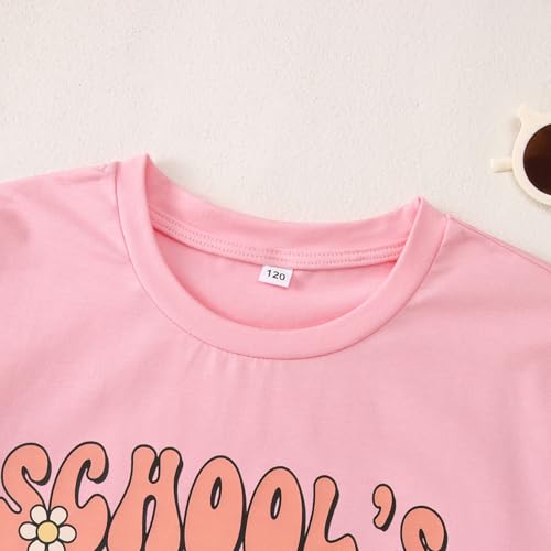 Image of Girls School's Out for Summer Shirt Last Day of School T-Shirt Kids Funny Graphic Summer Break Short Sleeve Tees Tops