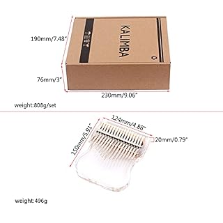 Kalimba clair 17 touches piano à pouce Kalimba transparent Instruments de musique pianos à doigts cadeaux pour enfants… - Les Beatles, Paul McCartney, John Lennon, RIngo Starr, George Harrison Kalimba clair 17 touches piano à pouce Kalimba transparent Instruments de musique pianos à doigts cadeaux pour enfants… – Image 6