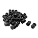 uxcell 30 Pcs PG13.5 Black Plastic 6mm to 12mm Dia Cable Glands Fastening Connector