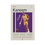 CAIFGQ Kareem Abdul-Jabbar Impression sur toile murale 20 x 30 cm