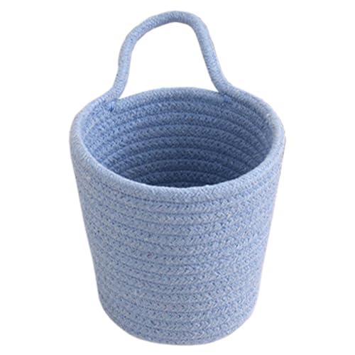 Cesta de almacenamiento tejida a mano, Cesta de cuerda de algodón para organizar - Contenedor organizador tejido a mano,Cestas de cocina tejidas a para guardar frutas, verduras, artículos de