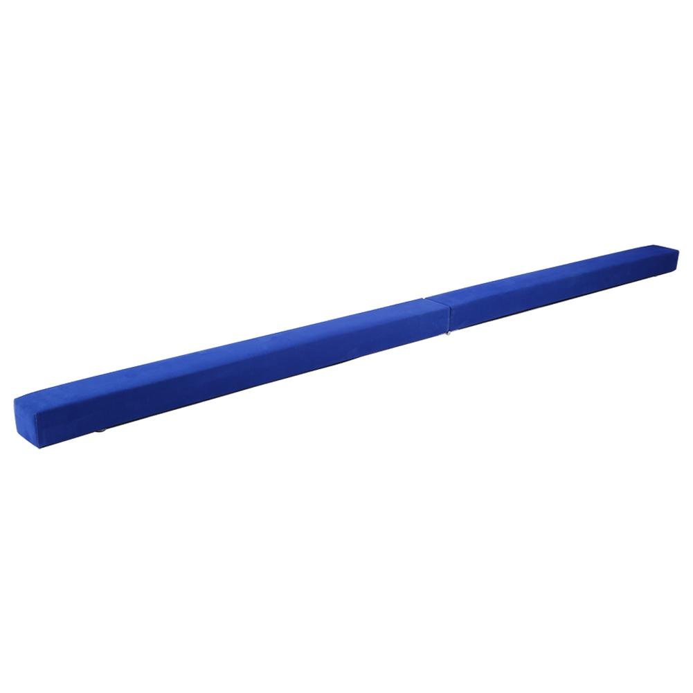 Wakects Viga de Equilibrio Plegable de Gimnasia, Ante Artificial de Madera, 110 x 15 x 10 cm, para Entrenamiento de Niños, Fitness en Casa