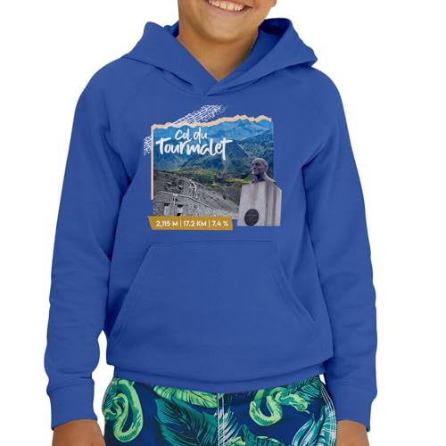 Sweat à capuche enfant vélo Tourmalet contre le froid en cyclisme - 2