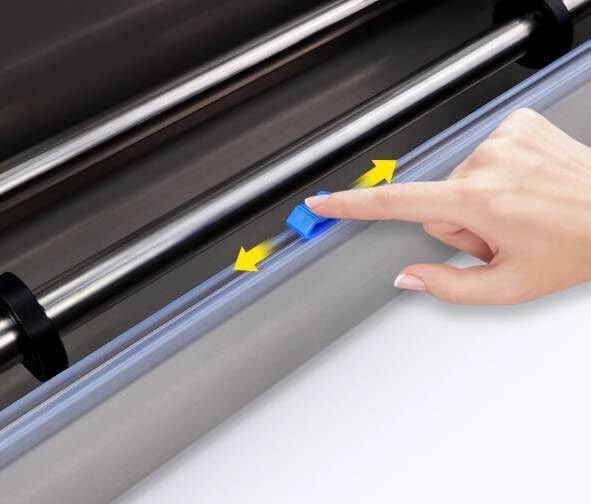 Miniatura 5 de Dispensador manual de película de envoltura de alimentos, máquina de envoltura de embalaje de película elástica, adecuada para película adhesiva de