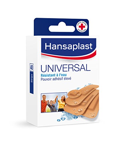 Hansaplast 40 Pansements Universal Lavables 4 Tailles Lot de 3