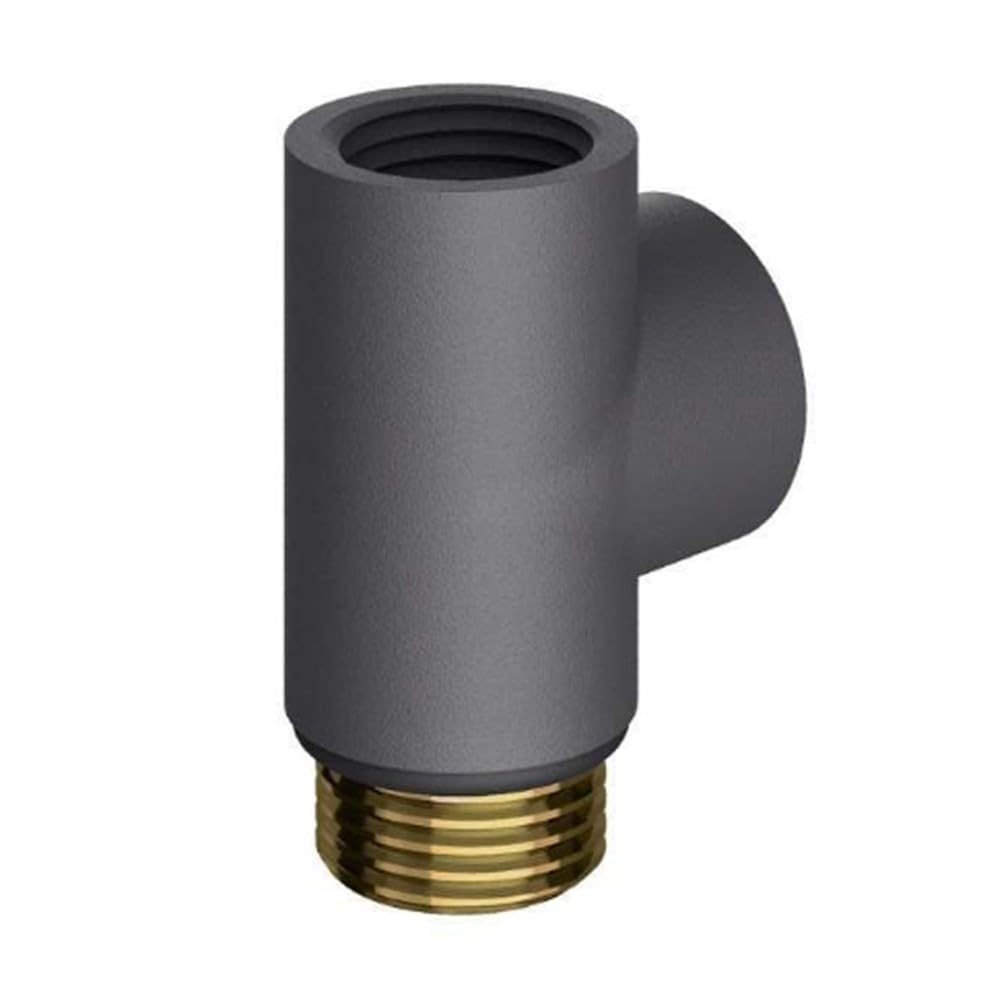 Valve Kings Anthracite T Piece Adapter For Radiator Towel Rails Duel Fuel