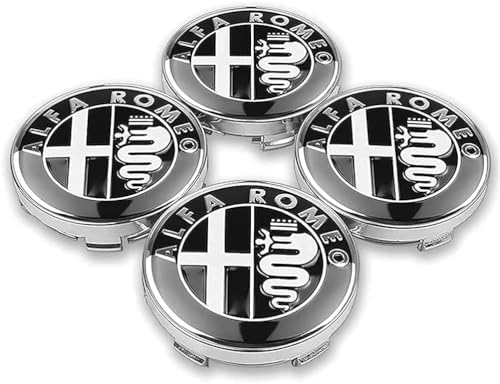 Adatto ai modelli di auto: Coprimozzi per Alfa Romeo Alfa Romeo Giulia 147 156 159 Mito Stelvio Giulietta