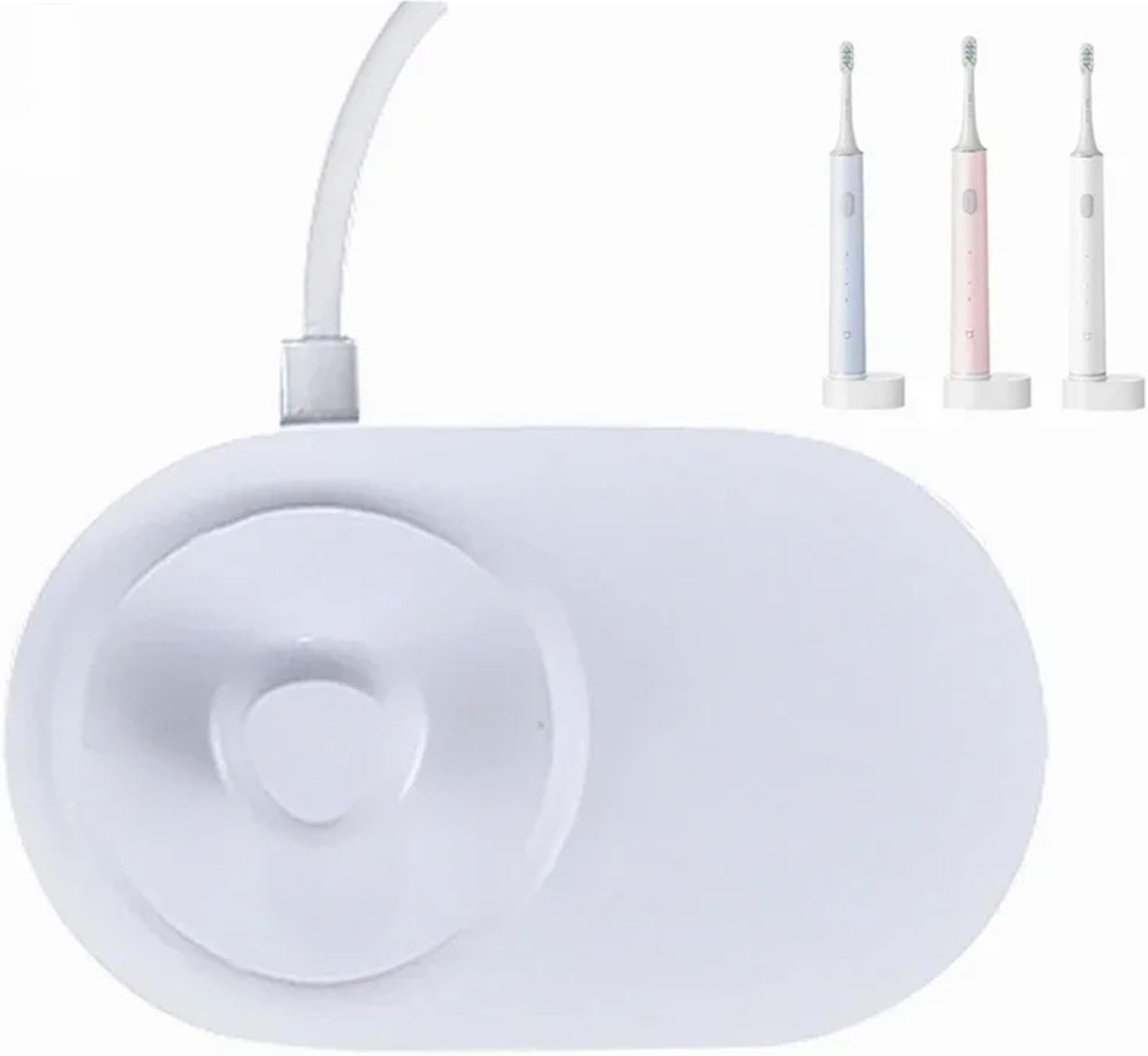 Compatible for Xiaomi T500/MES601 Toothbrush Charger - Inductive Charging Base Cradle Adapter Replacement Accessory(MES601)