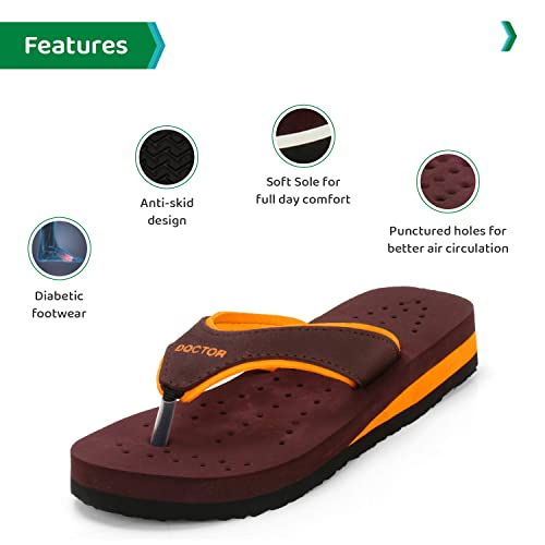 Image of ORTHO JOY Doctor Orthopedic Soft Slippers For Ladies Daily Use /mcr chappals for women /ortho slippers women