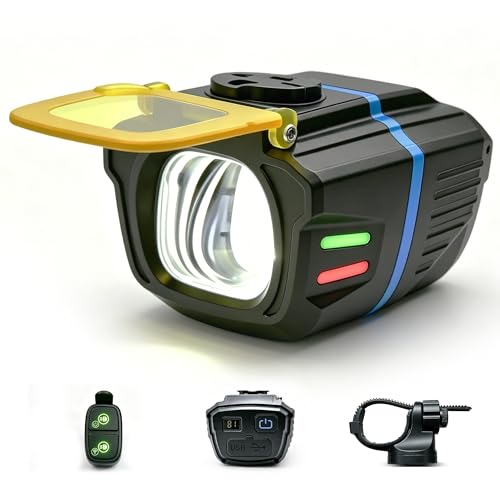 Super Bright Bike Lights for Night Riding, High Low Beam Bicycle Headlight by LHOTSE - Used condition - US$28.78