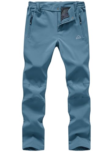 YSENTO 裏起毛トレッキングパンツ レディース ブルー L