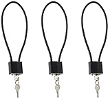 lockforall Cable Gun Locks with Keys Hunting Sports- Keyed Alike 15" Cable Gun Safe Lock CA DOJ Approved for Pistols, Handguns, Rifles, and Shotguns, Home, Storage Firearm Locking and Safety