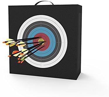 DDMARK Archery 50x50x20cm Self Healing EVA Foam Target with Printing Bullseye Target Face Portable Practice Shooting Target Bag