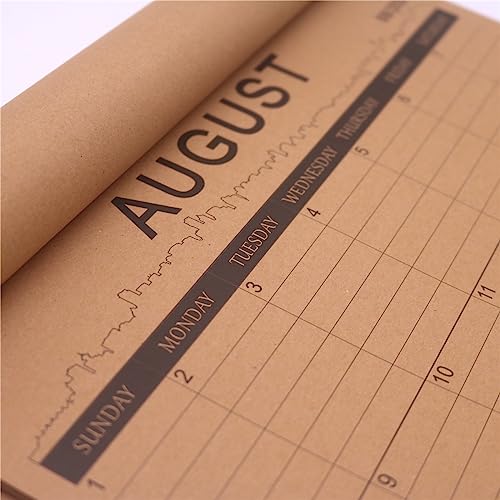 2025rusticstyleretrocalendarplannerwalldeskkraftpapermonthlycalendarmay2025october2026withvintagewoodframe165x12  Urban Country Home Decor 2025 rustic style retro calendar planner wall desk kraft paper monthly calendar may 2025 october 2026 with vintage wood frame 165×12  urban country home decor