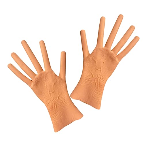 Guantes de disfraz para adultos GALPADA con dedos de salchicha acolchados