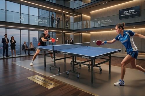 Image of STEP OVER Tournament Pro 25MM Heavy Duty ||Laminated Top 25mm||High Performance||Schools||Resorts||Clubs|| TT Academy ||Free TT Table Cover + 2 TT Racket & Balls||Limited Edition 2026