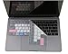 Premium MAC OS Shortcuts Keyboard Cover for 2018 2017 2016 Release MacBook Pro 13 Inch A1708 Without TouchBar and MacBook 12 Inch A1534