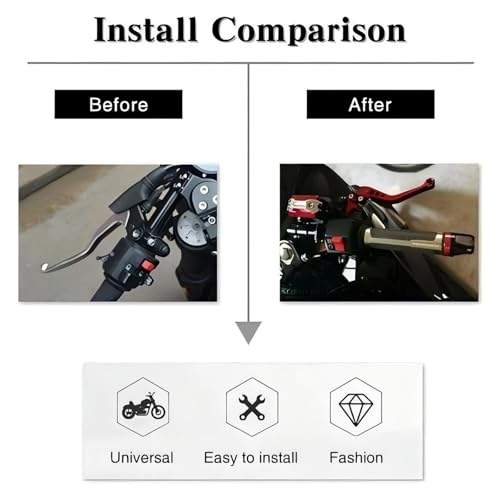 Levier d'embrayage moto réglable pour modifier son guidon 7/8 - 2