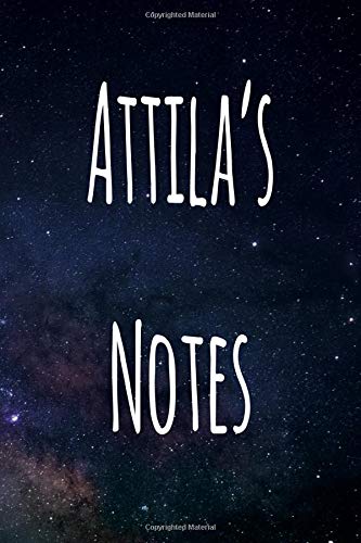 Attila's Notes: Personalised Name Notebook - 119 Page Journal! Perfect Gift!