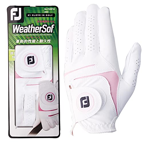 フットジョイ Foot Joy グローブ ウェザーソフ グローブ 5枚セット レディス ホワイト/ピンク 19cm フットジョイ Foot Joy グローブ ウェザーソフ グローブ 5枚セット レディス ホワイト/ピンク 19cm