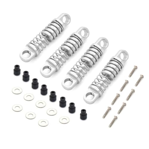 Amortisseurs hydrauliques RC WLtoys P929 à huile en métal argent