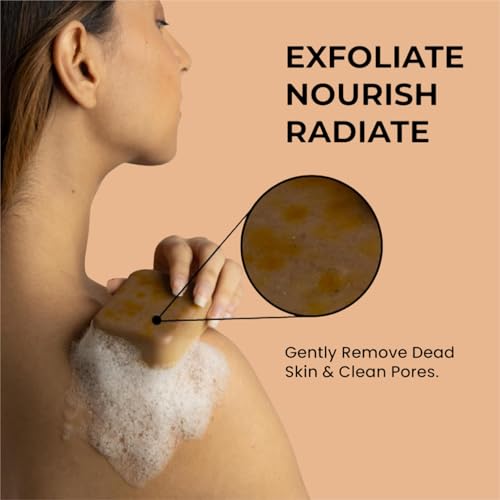 Image of Bendist Export Ghar Magic Soap Tan Removal Pack Of 3 | Chandan & Kesar Bath Soap | Handmade Soaps For Glowing | De-tan Remover Skin Brightening For Men & Women