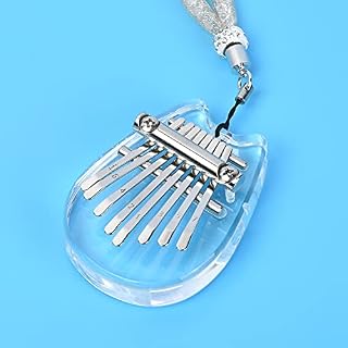 Alnicov Piano à pouce Kalimba à 8 touches, Super MiNi en acrylique avec cordon, convient pour les débutants en… – Image 6