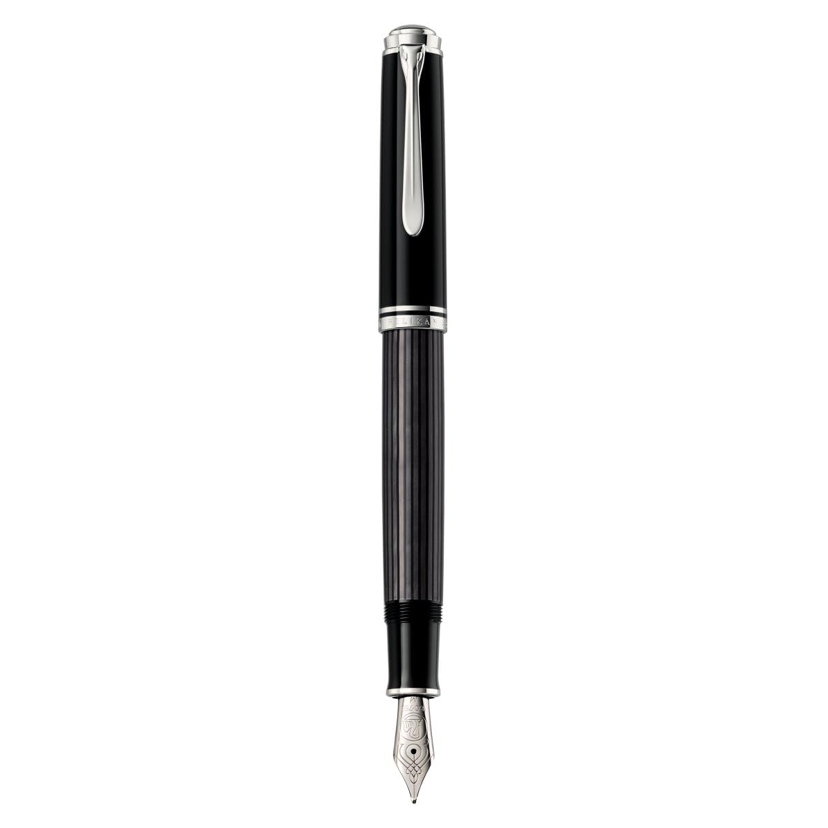 Pelikan M405 Pluma estilográfica Souverän Stresemann 405 plumín EF en oro blanco