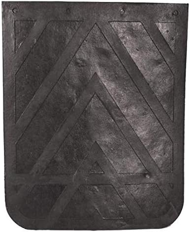 Black Rubber Chevron 24 X 30 Inch Mud Flap