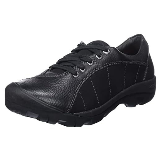 KEEN Women's Presidio Oxford,Black/Magnet,9 M US