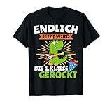 Dinosaurier Schulkind gerockt Schulstart 1. Klasse