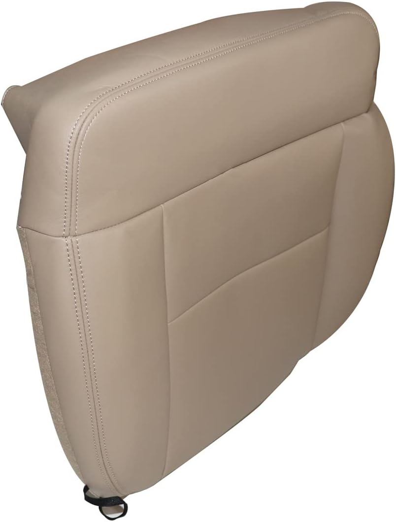GXARTS Passenger Side Bottom Leather Replacement Seat Cover TAN Compatible with Ford F150 2005 2006 2007 2008 Lariat XL XLT STX FX4 Reg Cab Super Cab Super Crew