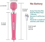 Powerful Handheld Electric Back Body Massage Vibrating for Woman Sports Recovery Muscle Aches Pain Shoulder Neck Leg Hand Foot Tool Pink Big Massager