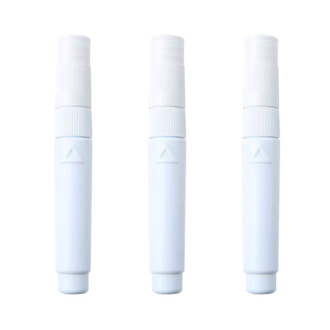 MUJI 無印良品 Bolígrafo corrector blanco, punta fina, fórmula de secado rápido (3)
